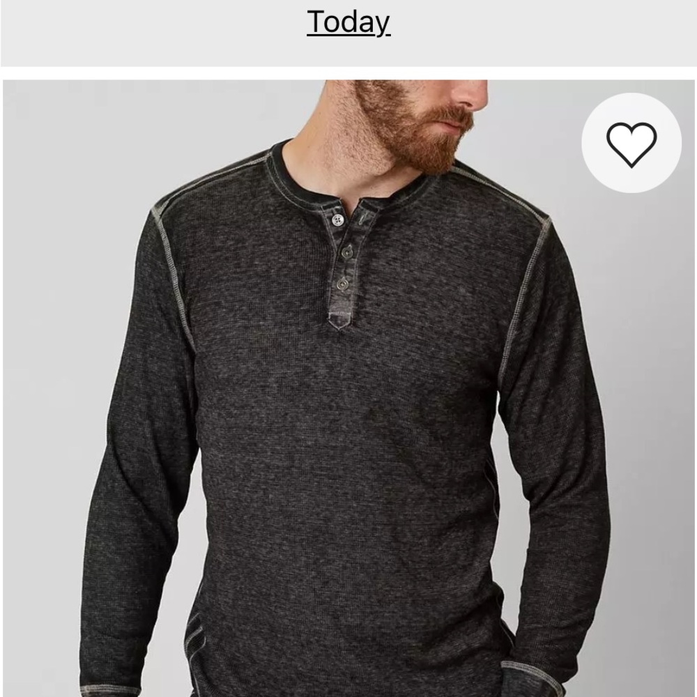 Buckle Black Antonio Thermal Henley